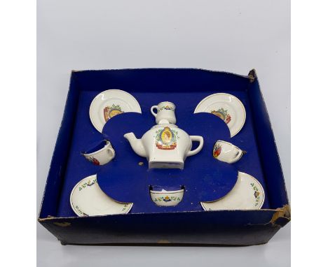 A Corona Queen Elizabeth Coronation child's commemorative ceramic tea set (in original box) Along with a 1953 Coronation cera