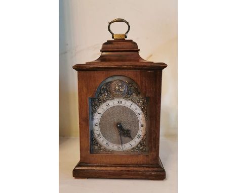 Early 20thC bracket clock. Rotherham movement. Winding.&nbsp;