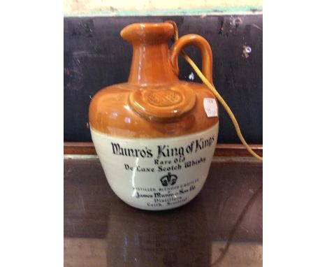 James Munro &amp; Sons, King of Kings rare old scotch whisky, stoneware flagon.