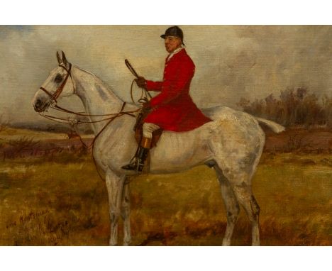 Henry Frederick Lucas Lucas (British, 1848-1943), The Hunstman, signed and inscribed l.l., oil on canvas laid down on panel, 