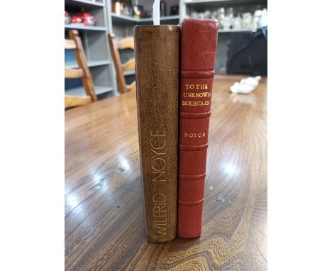A signed first edition of South Col by Wilfrid Noyce, rebound, together with a first edition of 'To the unknown mountain'Loca