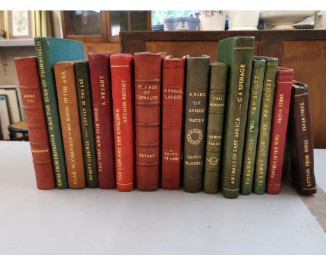 Fifteen first edition books to include Freya Stark, Peter and Phillipa Scott, Arthur Bryant, C.A. Spinage, Rowen A Farre, Gav