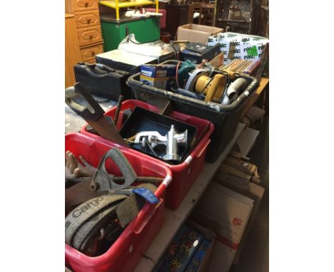 THREE BOXES OF MISC. TOOLS ETC