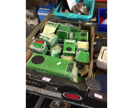 BOX OF VILLERS ENGINE AND OTHER OIL AND AIR FILTERS