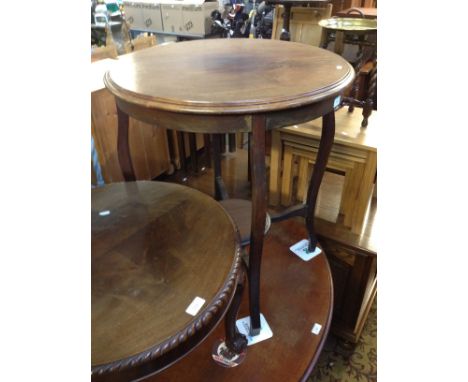 A 2 TIER ROUND OCCASSIONAL TABLE H76CM DIAM65CM