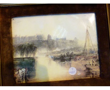 Limited edition Coalport View of Windsor Castle on ceramic
