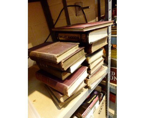 Shelf of engineering books including Aeronautical and Locomotive