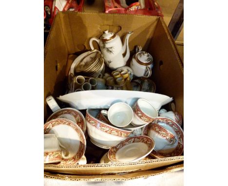 Grindleys tea and coffee service and one other 
