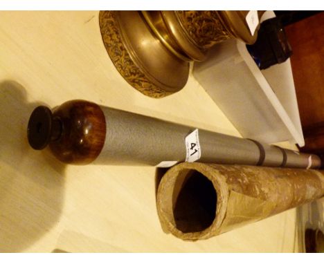 Vintage moonscape metal telescope lacking stand by J K M Holmes & Co Ltd