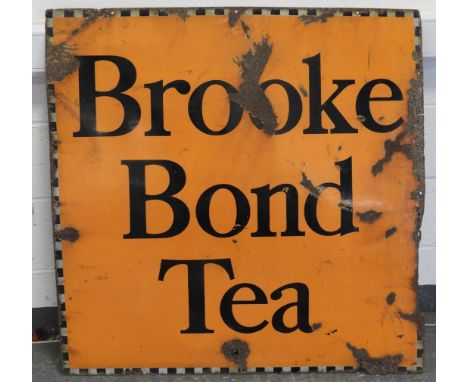 ENAMEL SIGN BROOKE BOND TEA 40' X 40'  