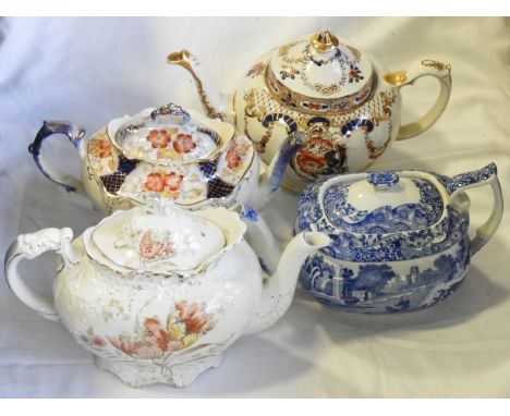 COPELAND SPODE ITALIAN TEAPOT & 3 OTHERS  