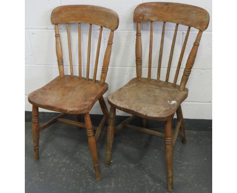 2 STICK BACK KITCHEN CHAIRS  