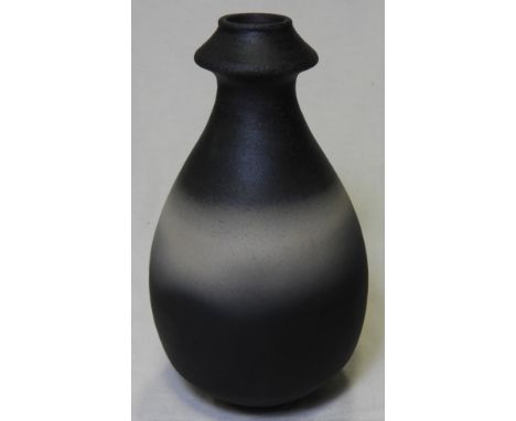 MUCHELNEY JOHN LEACH POTTERY BLACK MOOD VASE 7'H 