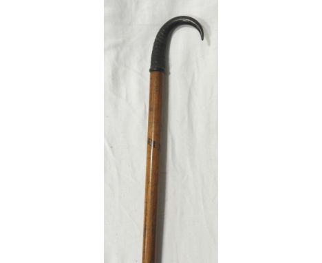 HORN HANDLE HIKING STICK MARKED MONTREUX  