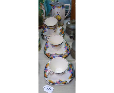 An  H &amp; K Tunstall coffee service 