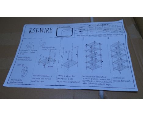 A set of 6 wire 6-tier shelf kitchen racks (new) 