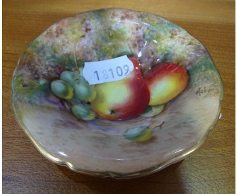 A small Royal Worcester signed dish, 3.4" across 