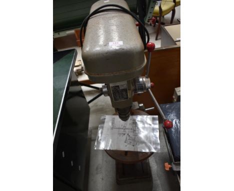 A vintage Alpine pillar drill, dated 1979