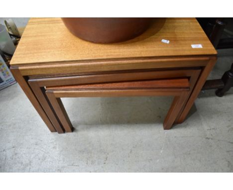 A vintage teak nest of tables, possibly Gordon Russell