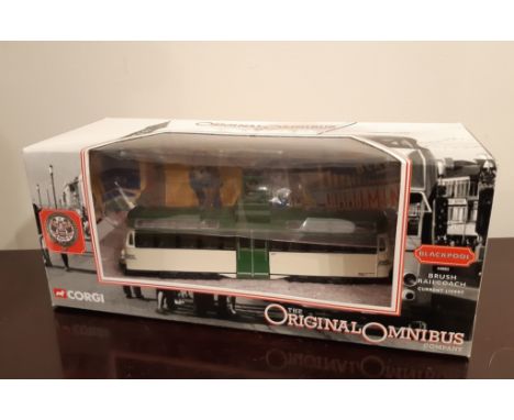 Corgi 'The Original Omnibus Company' model No. 44002 Blackpool Brush Railcoach Current Livery, boxed