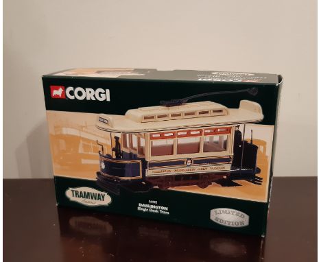 Corgi Tramway Classics model 36902 Darlington Single Deck Tram, boxed