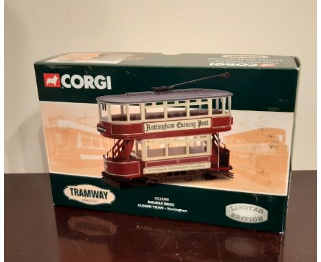 Corgi Tramway Classics model CC25205 Double Deck Closed Tram - Nottingham, boxed