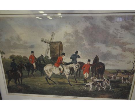 CR Stock after William Shayer, two coloured Hunting reprints, 'Full Cry' and 'The Meet', framed