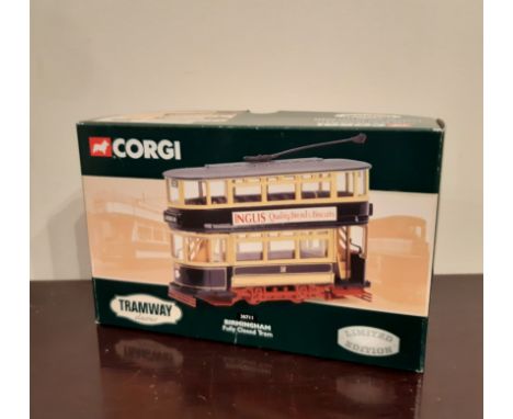 Corgi Tramway Classics model 36711 Birmingham Fully Closed Tram, boxed (slight box wear)