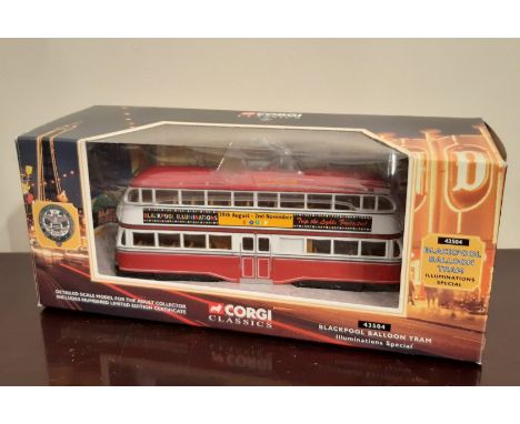Corgi Classics No. 43504 Blackpool Balloon Tram Illumination Special, boxed