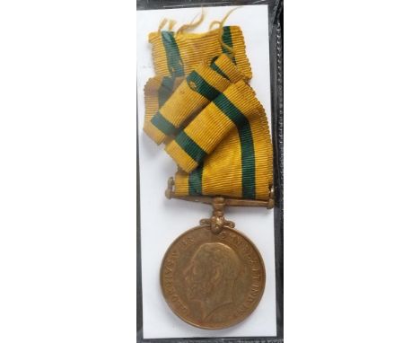 A Territorial Force War Medal to '1881 Pte F Sennett Wilts R':