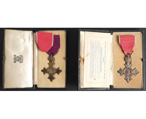 A Military OBE, maker R&S Garrard & Co, London, 1931, in case of issue: together with a Military MBE in case of issue.* Note 