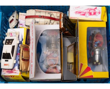 A group of Film and Television related Dinky toys: including Chitty Chitty Bang Bang, James Bond Aston Martin DB5 and others 