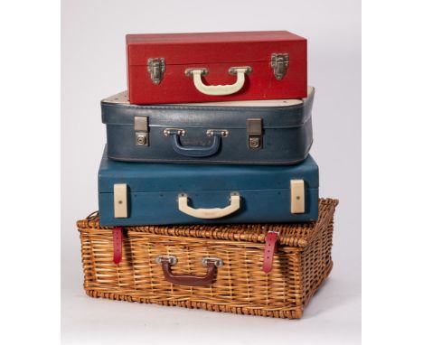 Three Vintage picnic sets: including Brexton and Countryman for Boots, and a later wicker picnic set by Optima (4)