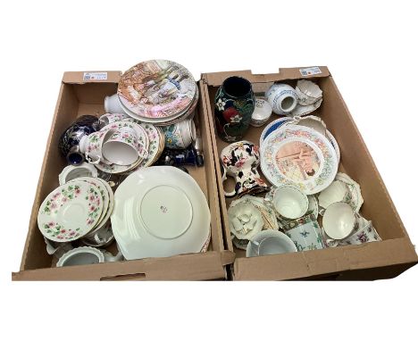 Royal Worcester The Peter Pan collection collectors plates, together with Mason's jug, teacups and saucers and other collecta
