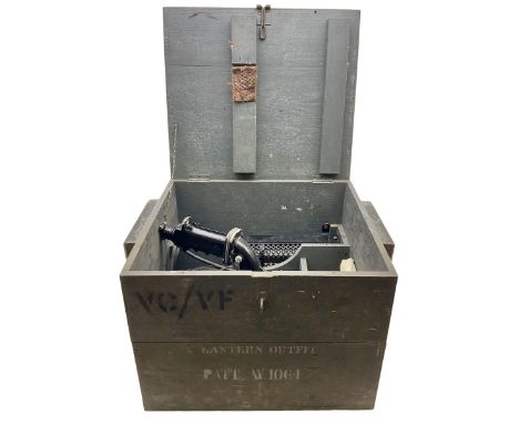 Hand signalling lantern marked "Patent W898", serial number RX2247, in original box, the box stencilled "Lantern Outfit PATT 