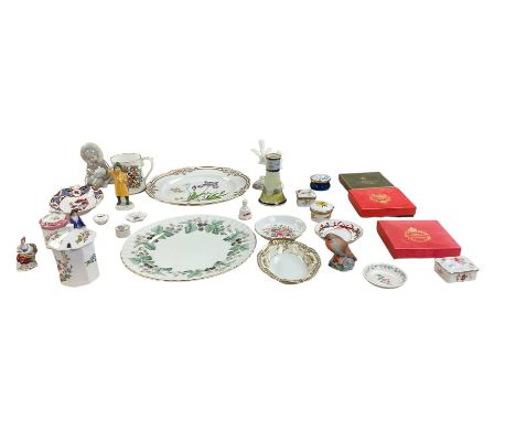 Royal Worcester figure The FIsherman, together with Lladro figure, Spode plate and other collectables 
