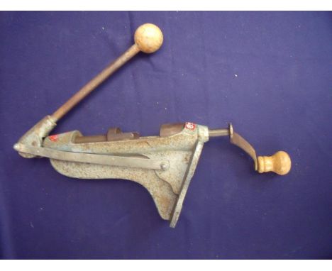 French style bench mounted alloy bodied cartridge rollover tool 
