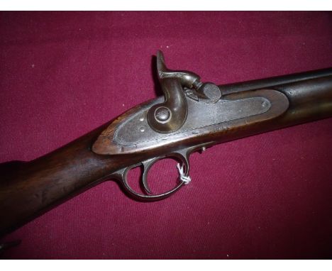 Scarce Pritchett .577 percussion cap rifle circa 1852 with prototype Pritchett-Metford rifling to take the Pritchett patent e