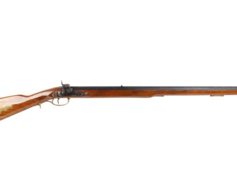 .45 (smooth) Armi Jager, black powder musket, 27,1/2 ins full stocked barrel, (no ramrod), steel lock, brass furniture butt p