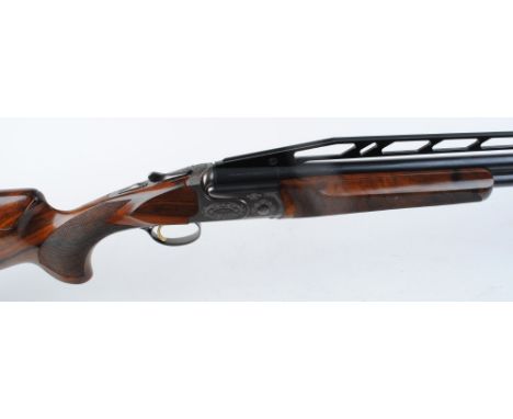 12 bore Caesar Guerini Summit AT Trap, over and under, ejector, 32 ins multi choke (eight chokes), ventilated barrels, tapere