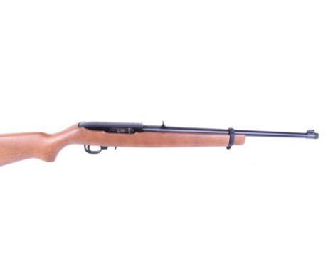 .22 Ruger 10/22 Fifty Years 1964-2014, semi automatic, 10 shot rotary magazine, 18,1/2 ins barrel threaded for moderator (wit