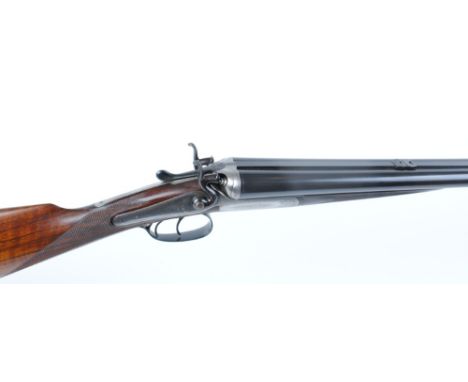 12 bore hammer (former double rifle)by E M Reilly, 28¼ ins barrels inscribed E M Reilly & Co. London, ic & ic, broad rib with