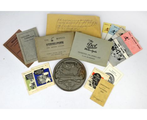 Large collection of interesting motoring pamphlets and other items , to include Ford bulletins from 1932-1939, Shell Motoring