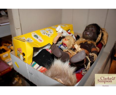 A Pelham puppet and various dolls
