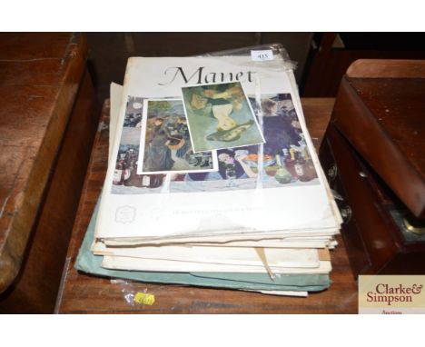 A quantity of Art books some containing prints