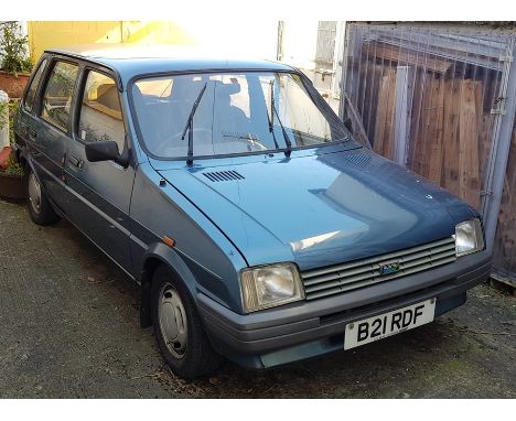 
1985 Austin Metro L, 1 litre
5 door manual, petrol, 22,000 miles, bl, registration B21 RDF,&nbsp;“A” series engine, &nbsp;OH