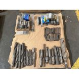 Pallet of Assorted Twist Drills, Lathe Cutters, Taps