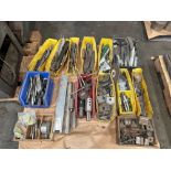 Pallet of Assorted Tooling, Spade inserts, set up tooling, taps, Etc
