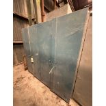 Lot of 2 Double Door Cabinets with Electric Components 38” X 24” X 73”