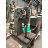 Heavy Duty Metal Table with Arbor Press and tooling